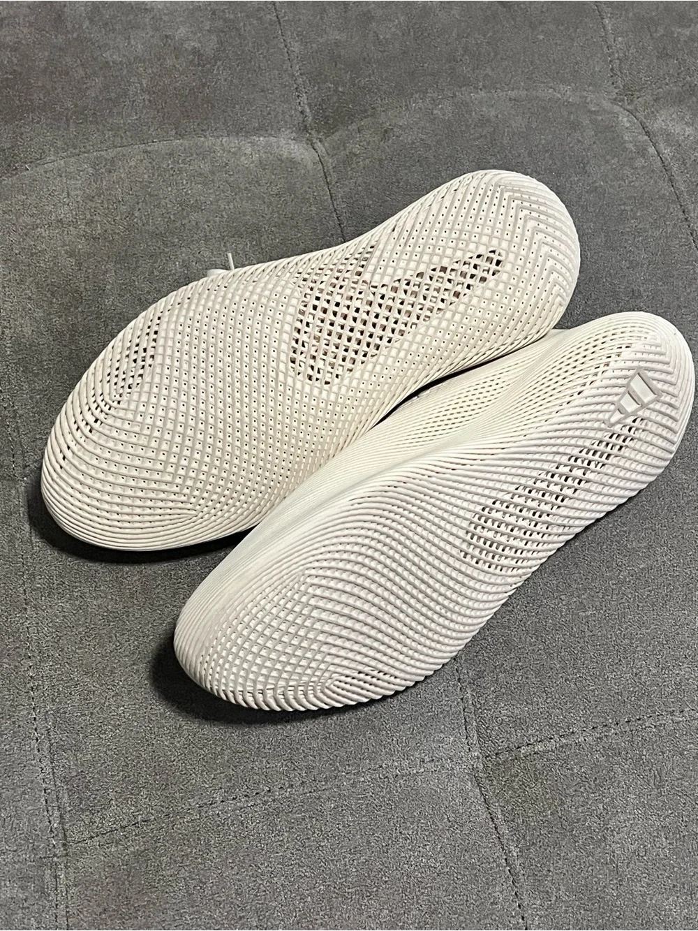 adidas Men’s Climacool Laced Sneakers in Cream with Light Gray Stripes